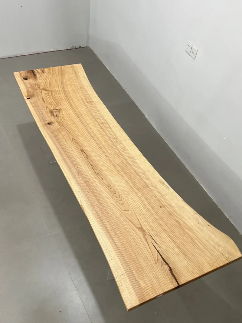 Quantum Light Colour Ash Wood Slab