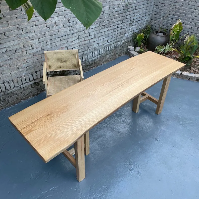 Elevate White Color Wood Slab