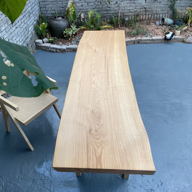 Elevate White Color Wood Slab