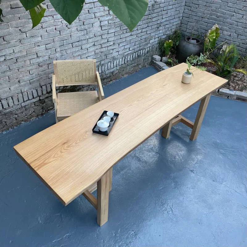 Elevate White Color Wood Slab