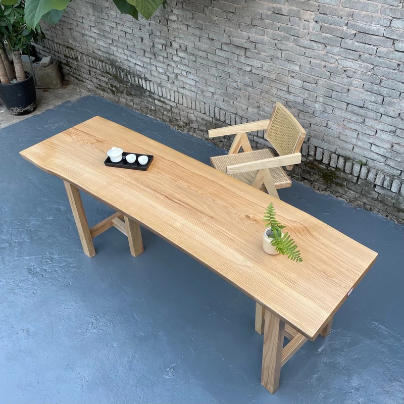 Elevate White Color Wood Slab