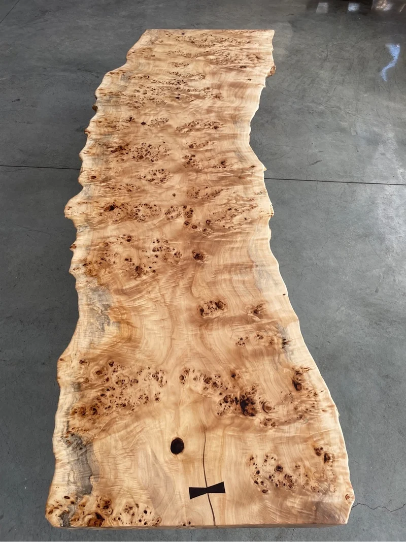 Light Color Poplar Wood Table