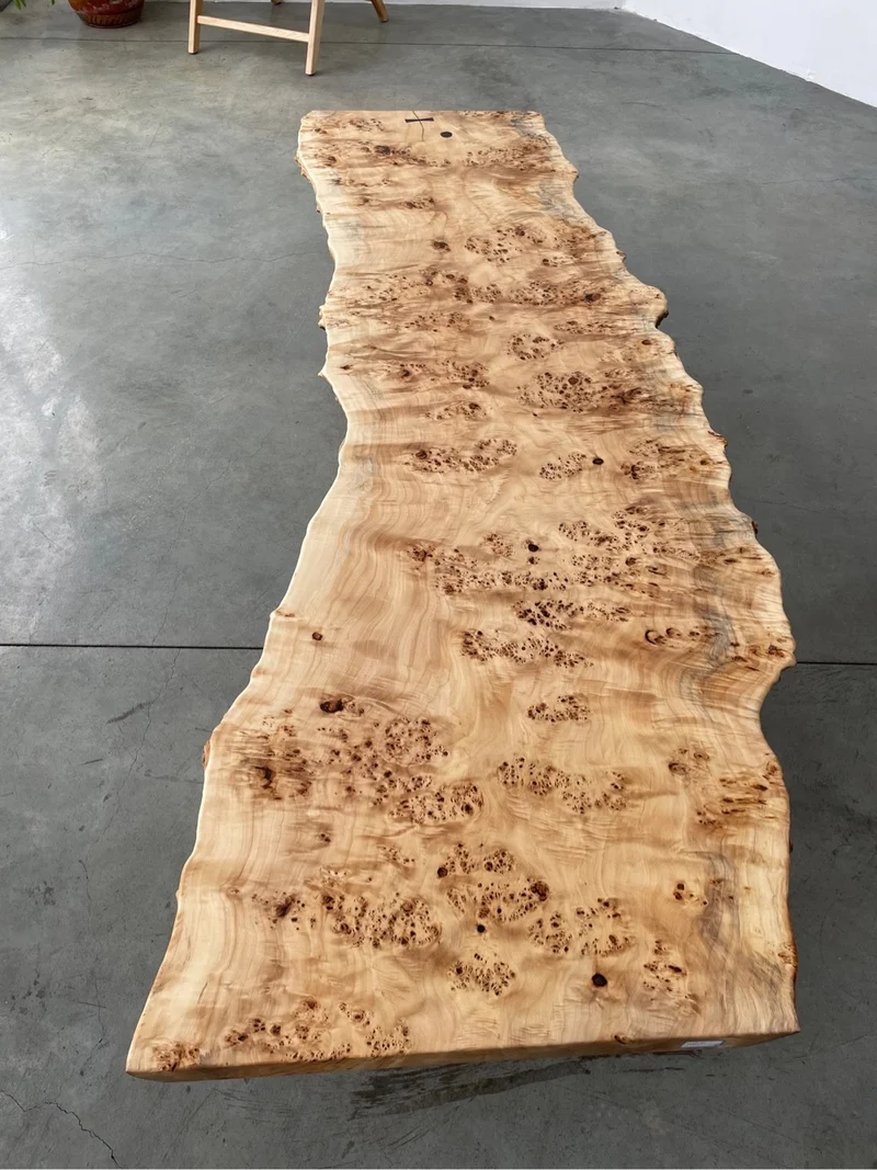 Light Color Poplar Wood Table