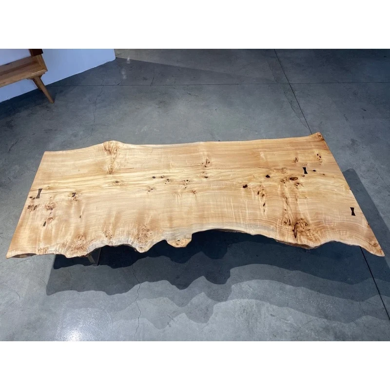 Finesse Poplar Wood Slab Table