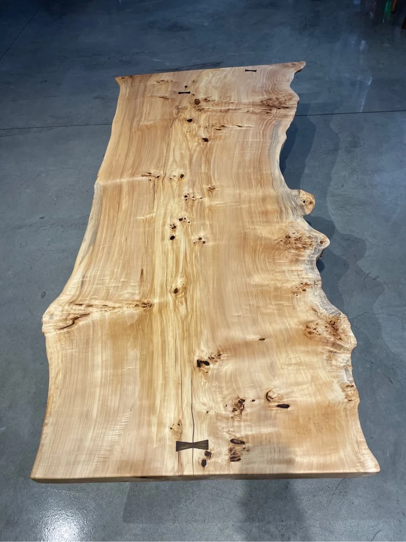 Finesse Poplar Wood Slab Table