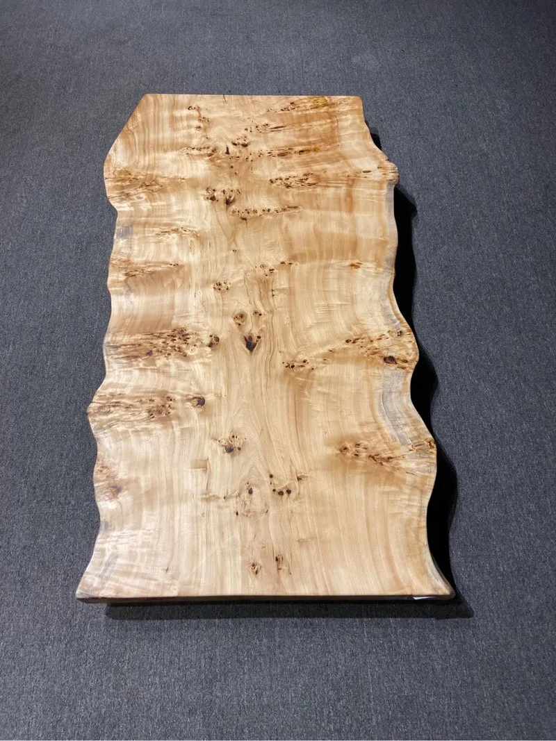 Wanderlust Solid Poplar Wood Slab Table