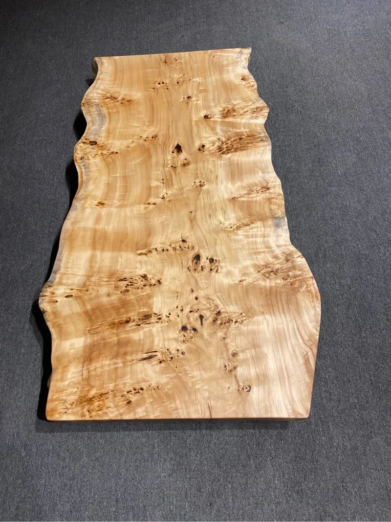 Wanderlust Solid Poplar Wood Slab Table