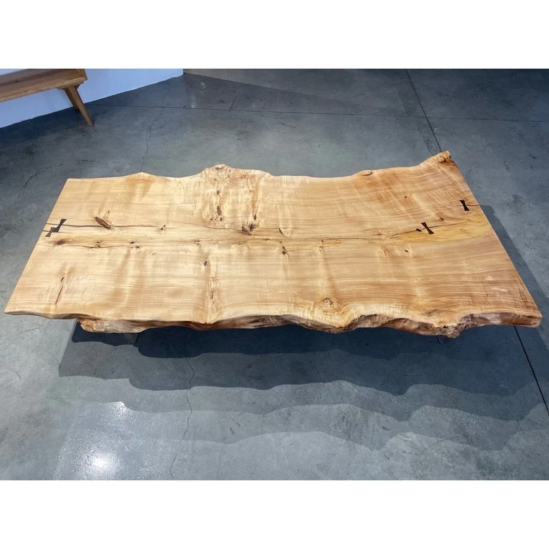 Live Edge Mappa Burl Wood Slab