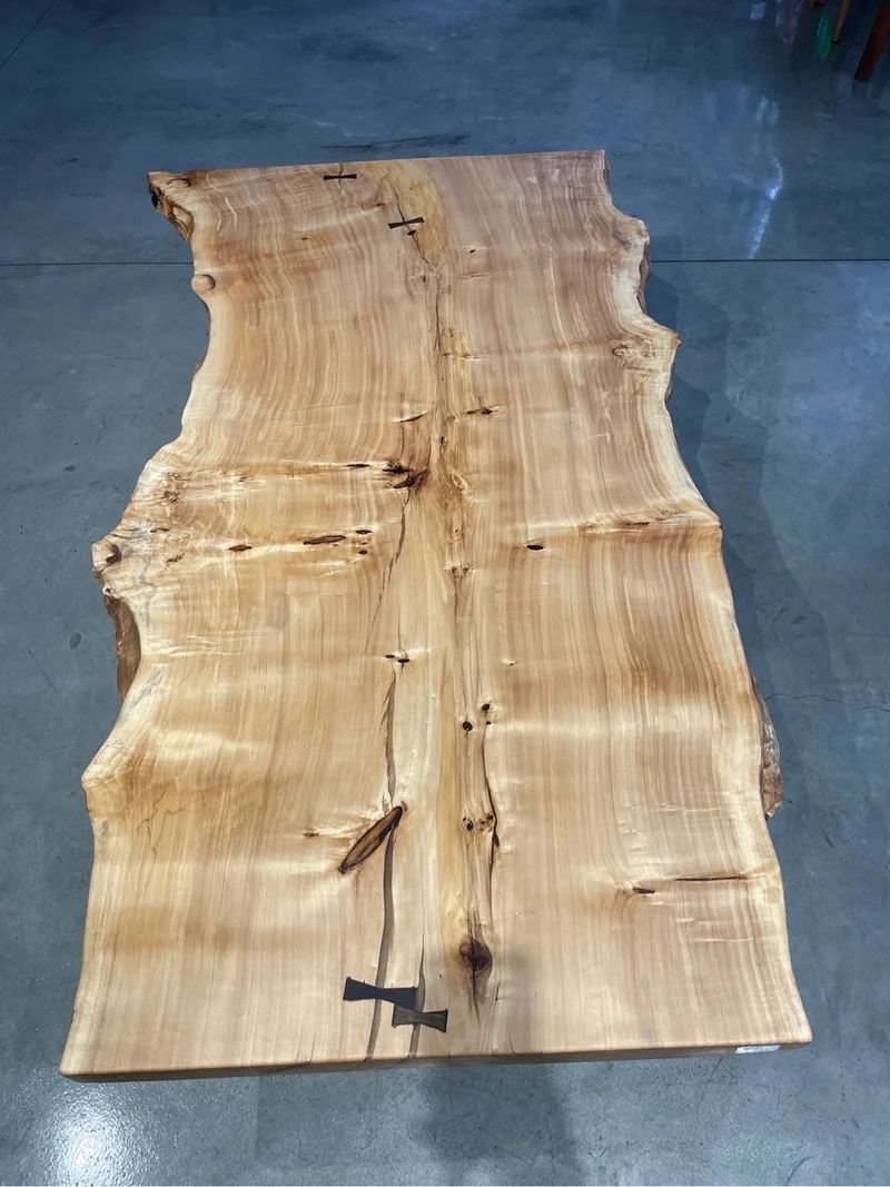 Live Edge Mappa Burl Wood Slab