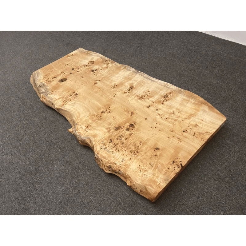 Elysian Poplar Wood Slab Table for Single Slab Door Panel