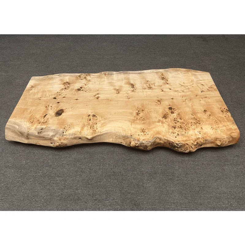 Elysian Poplar Wood Slab Table for Single Slab Door Panel
