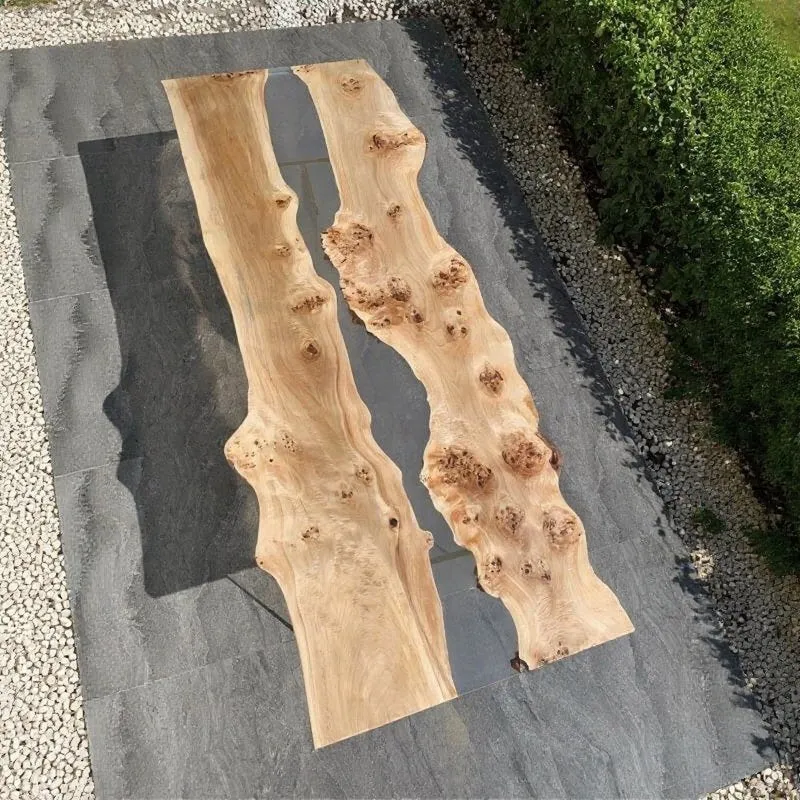 Phoenix Kiln-Dried High-Quality Poplar Wood Resin Table