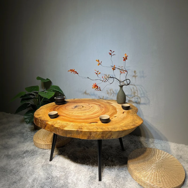 Synthesis Live Edge Round Coffee Table