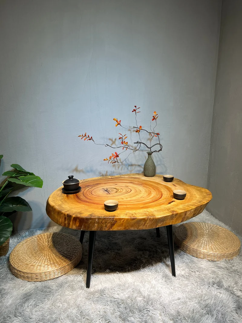 Synthesis Live Edge Round Coffee Table