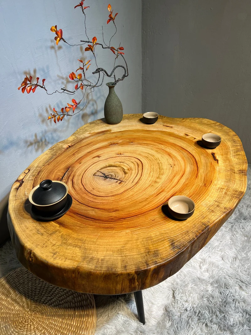 Synthesis Live Edge Round Coffee Table