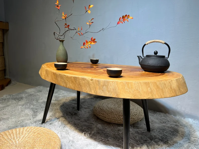 Horizon Oval Solid Wood Coffee Table