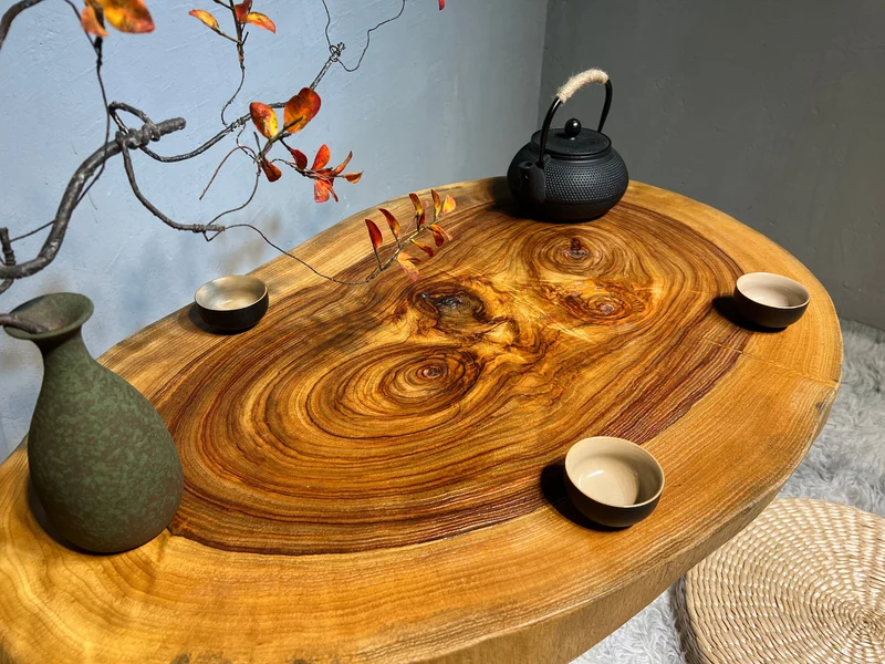 Horizon Oval Solid Wood Coffee Table