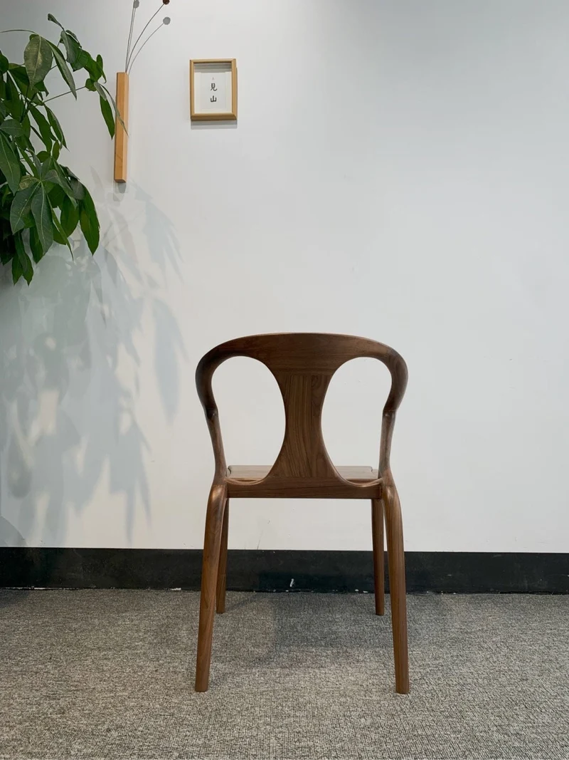 Mid-Century Butterfly Black Walnut Chair