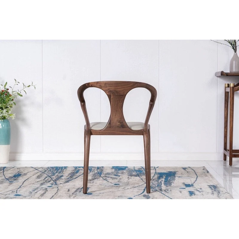 Danish Modern Butterfly Black Walnut Wood Armchair