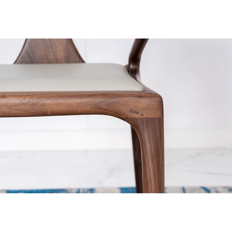 Danish Modern Butterfly Black Walnut Wood Armchair