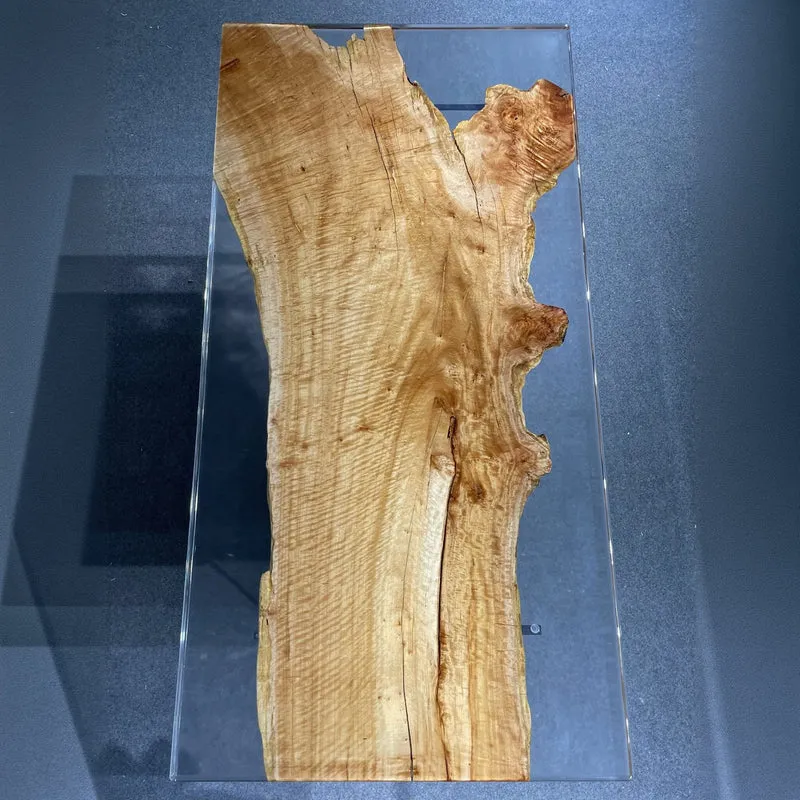 Echo Golden Camphor Wood Epoxy Resin Table