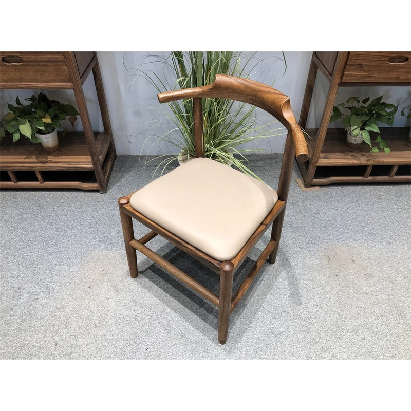 Epic Monkey Pod Wood Cow Horn Elbow Chair