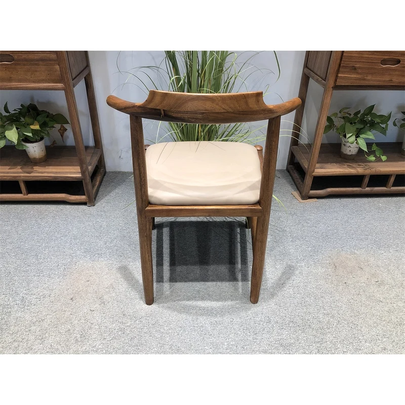 Epic Monkey Pod Wood Cow Horn Elbow Chair