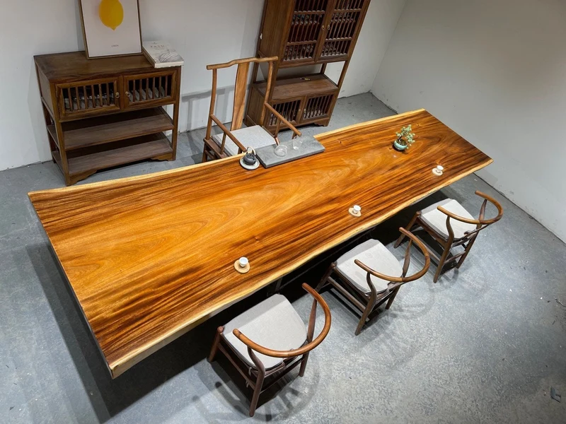 Horizon Live Edge Single Walnut Dining Table