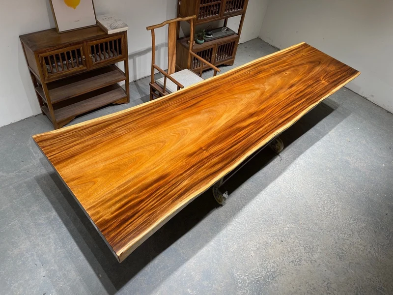 Horizon Live Edge Single Walnut Dining Table