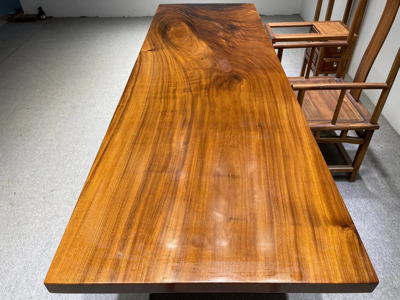 Monkey Pod Straight Cut Shape Kitchen Table