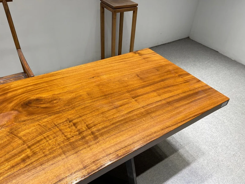 Monkey Pod Straight Cut Shape Kitchen Table