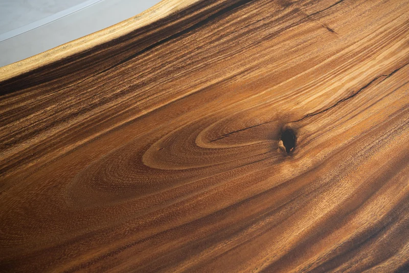 Live Edge Single Wood Slab Rectangle Epoxy Resin Table