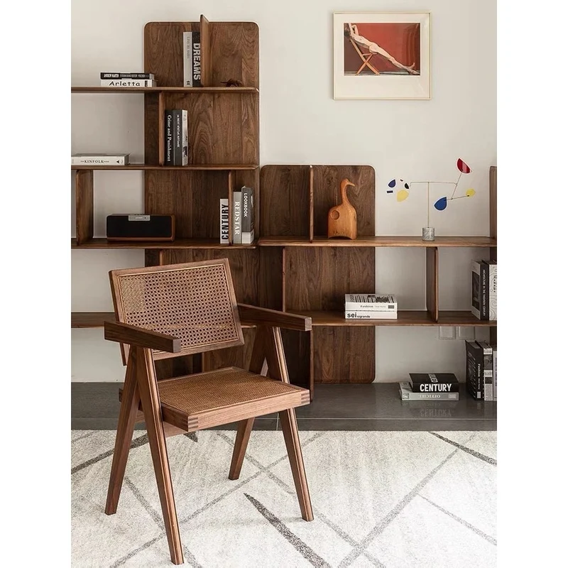 Vortex Lounge Black Walnut Wood Mid-Century Chair