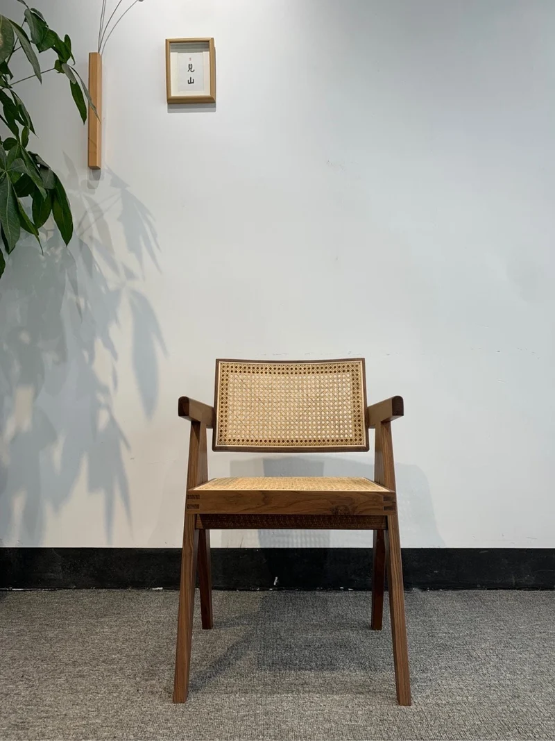 Vortex Lounge Black Walnut Wood Mid-Century Chair