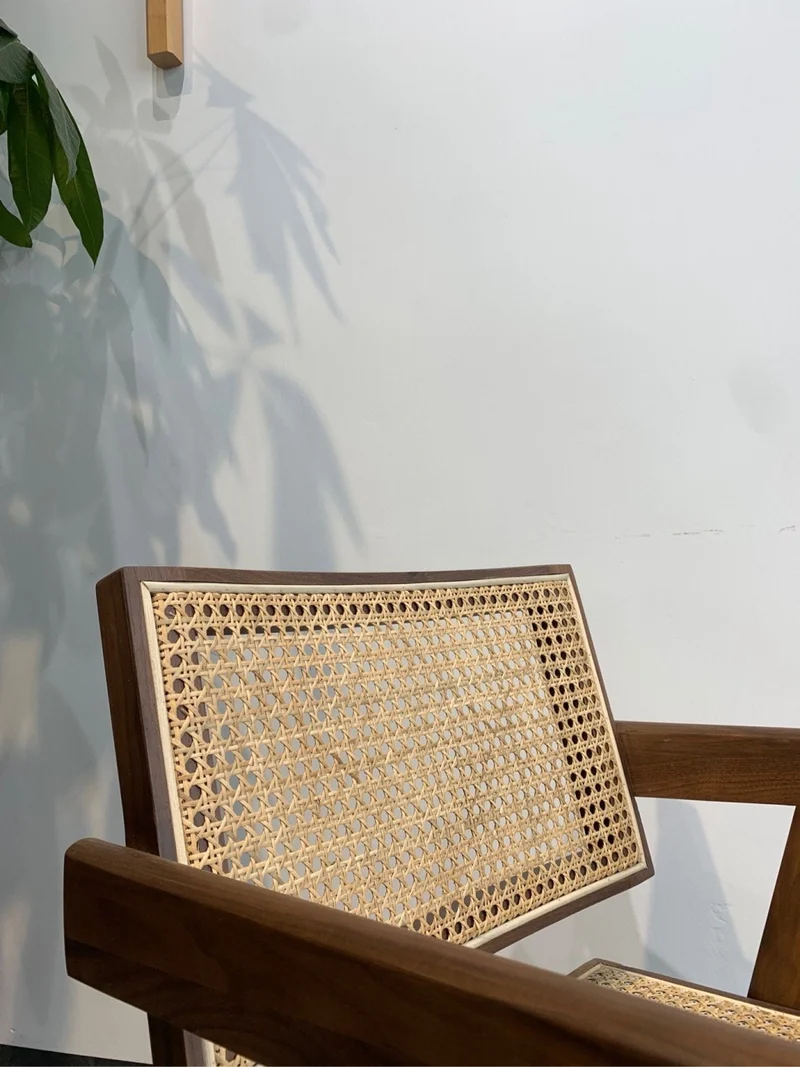 Vortex Lounge Black Walnut Wood Mid-Century Chair