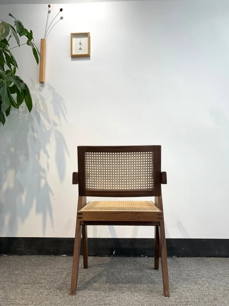 Vortex Lounge Black Walnut Wood Mid-Century Chair