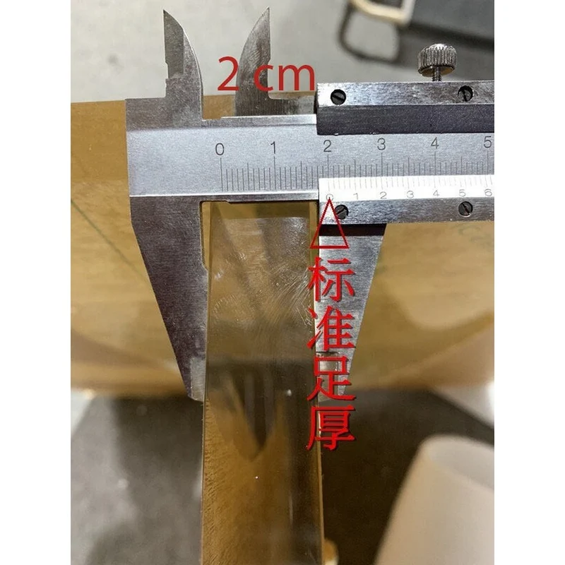 Transparent Acrylic Table Legs (Thickness 2 cm, Set of 2)