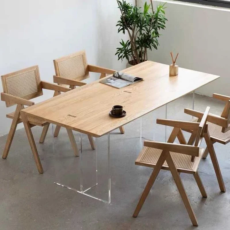 Transparent Acrylic Table Legs (Thickness 2 cm, Set of 2)