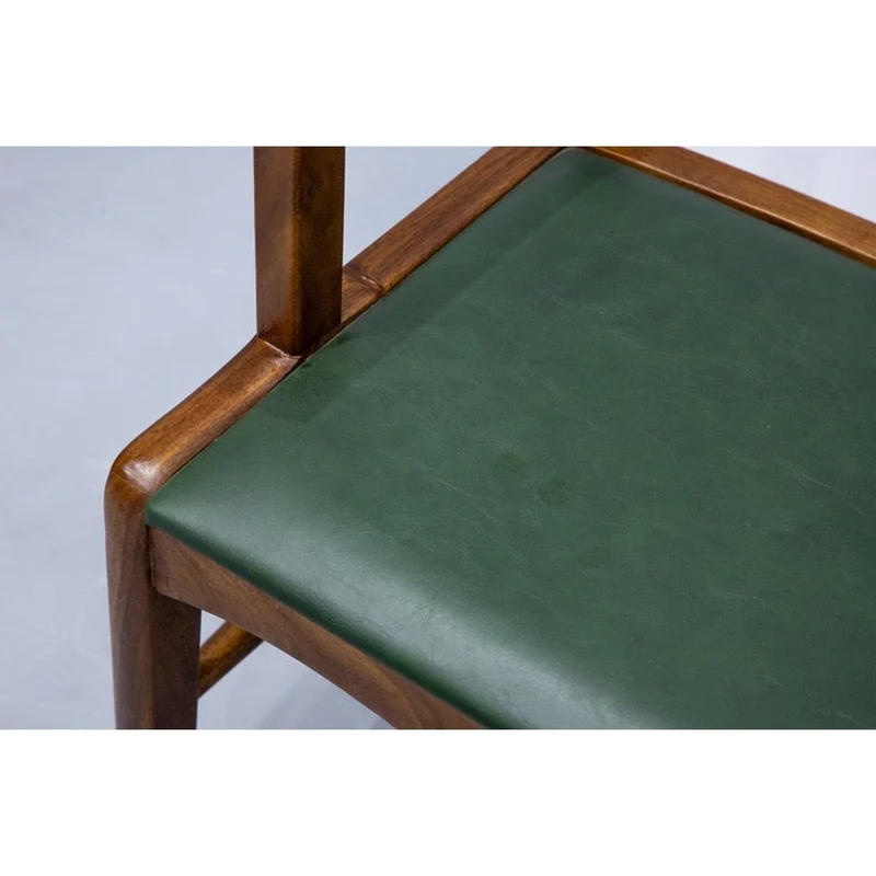 HANSEN Solid Wood Armchair with Leather