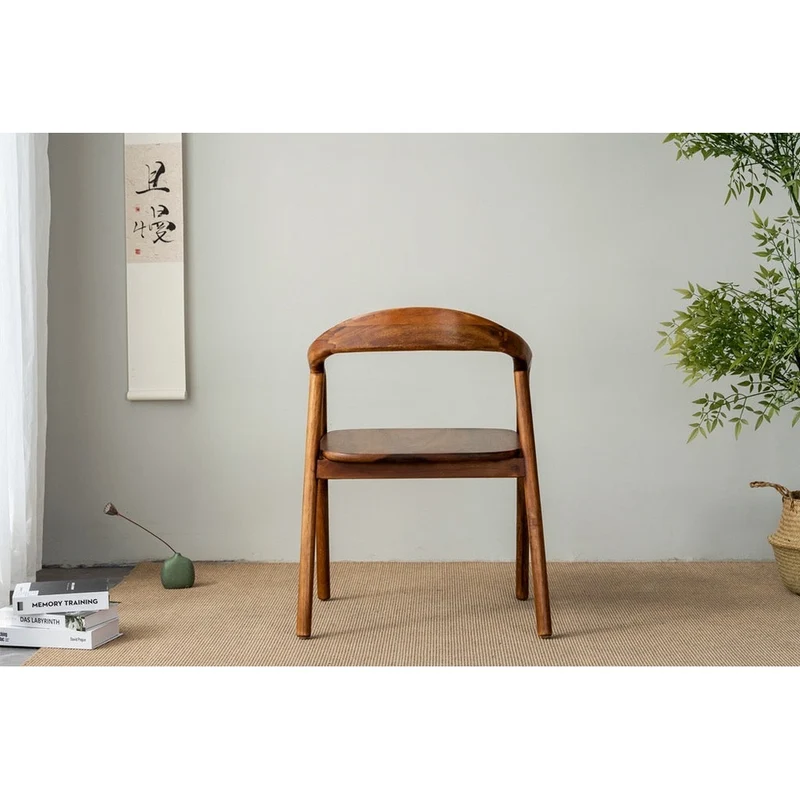 GREW Modern South American Walnut Wood Family Armchair