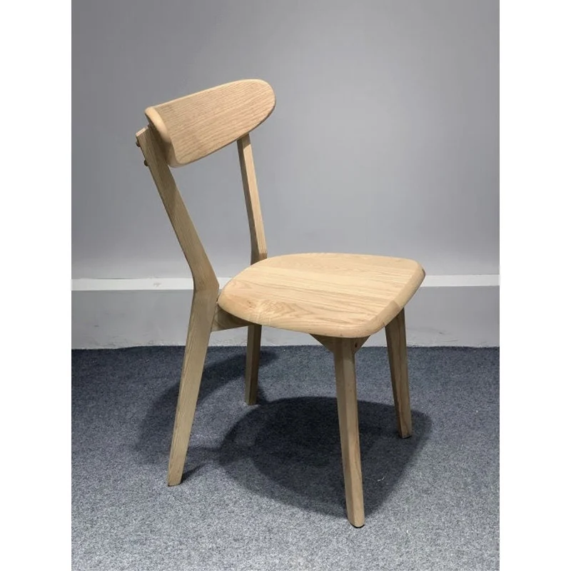 Mid-Century Minimalist Light Color Armchair