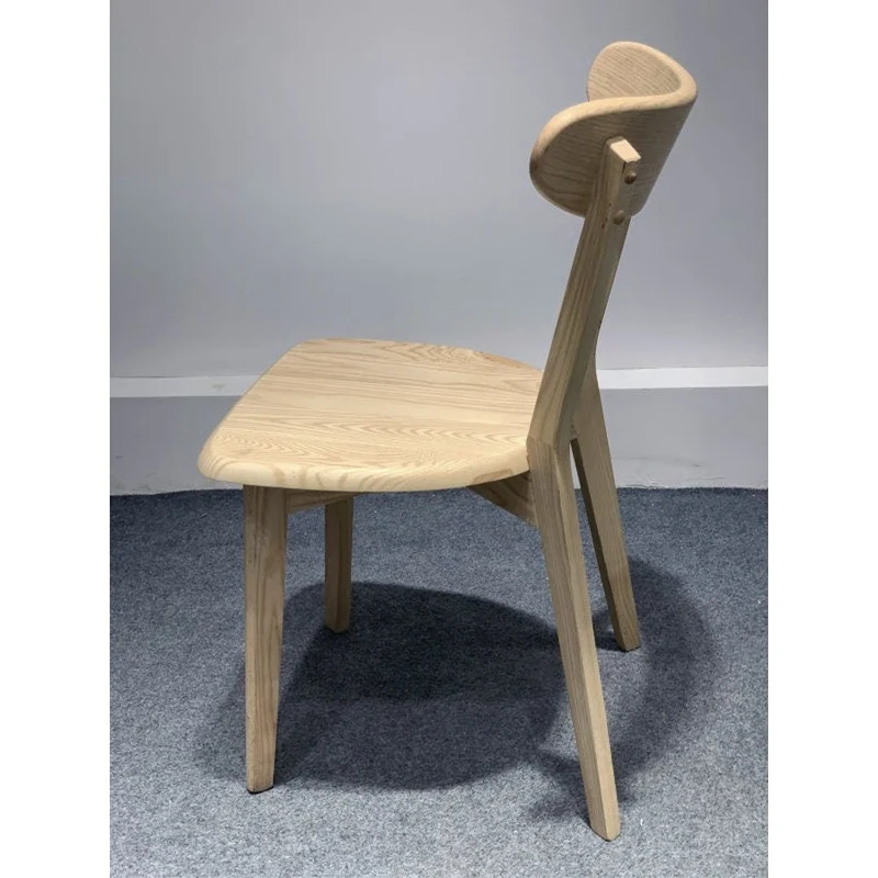 Mid-Century Minimalist Light Color Armchair