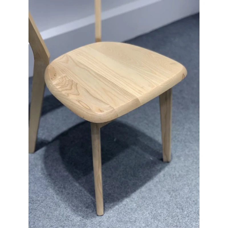 Mid-Century Minimalist Light Color Armchair
