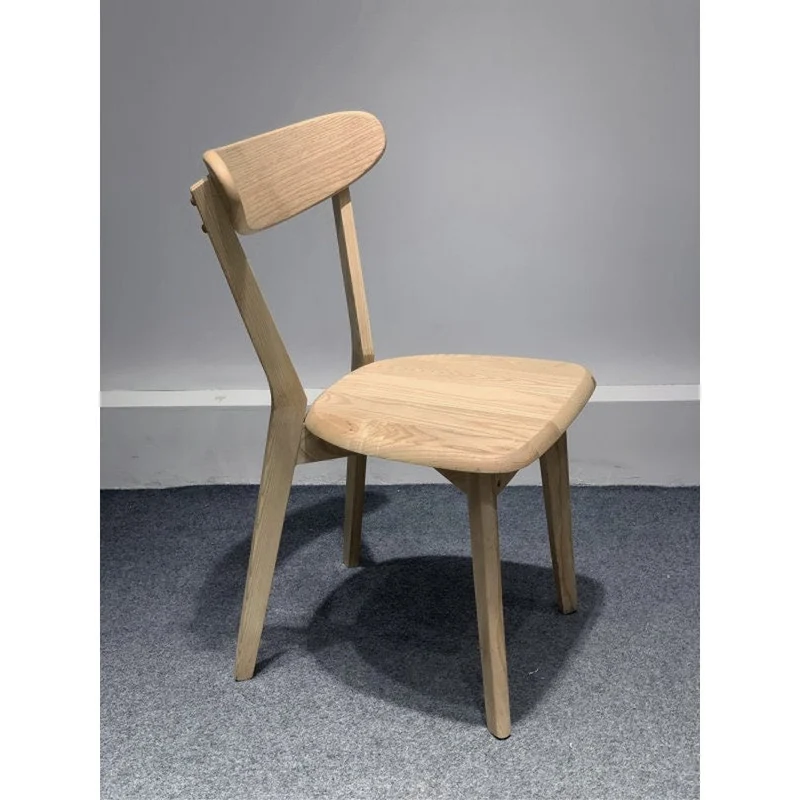 Mid-Century Minimalist Light Color Armchair