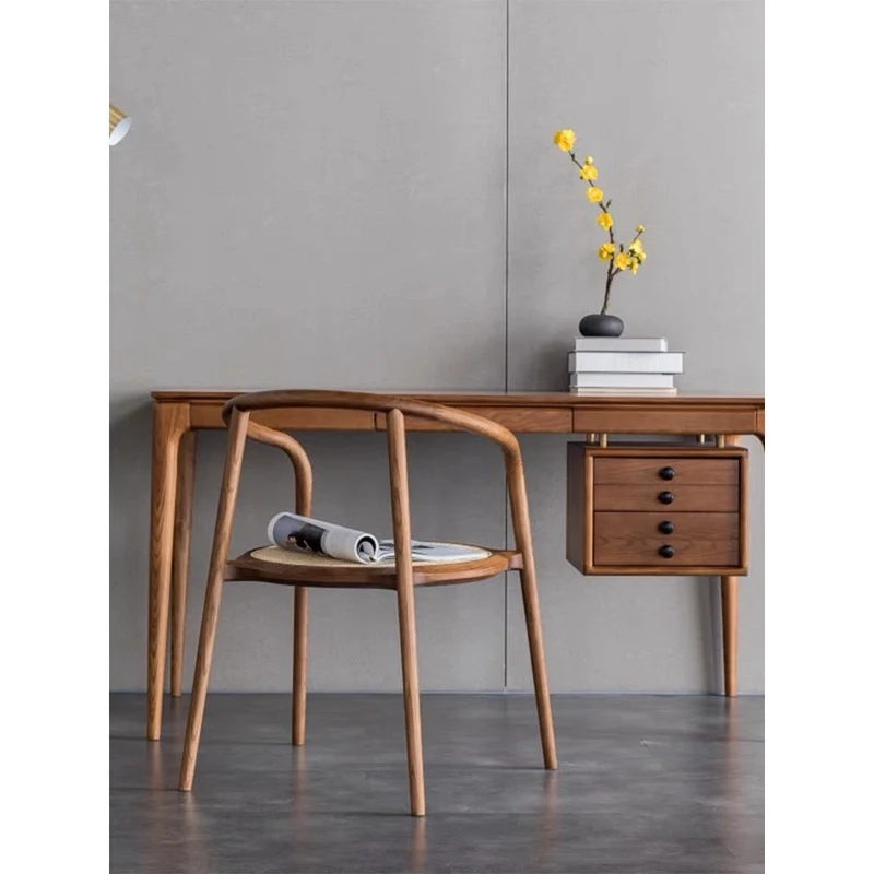 Terrene Vintage Rattan Round Ash Chair