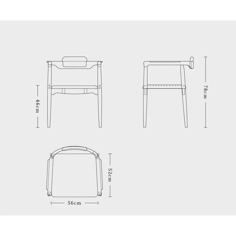 Danish Modern Leather Armchair