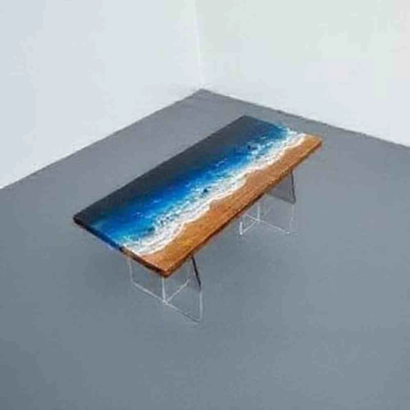 Essence Deep Color Ocean Seaside Epoxy Resin Table