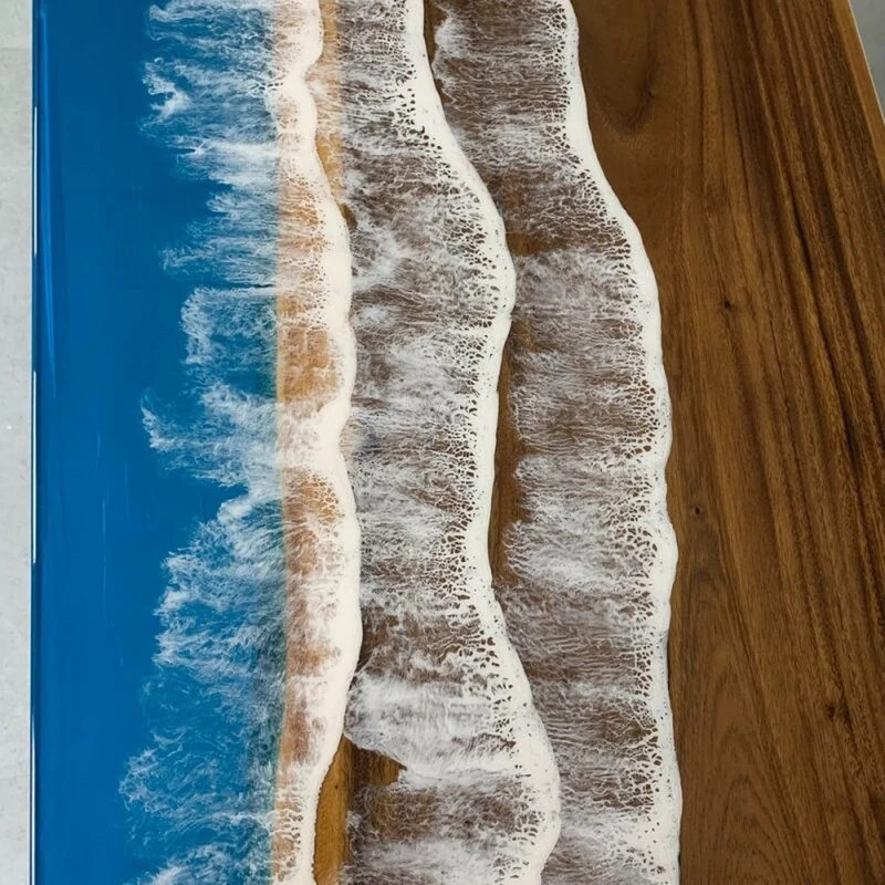 Essence Deep Color Ocean Seaside Epoxy Resin Table
