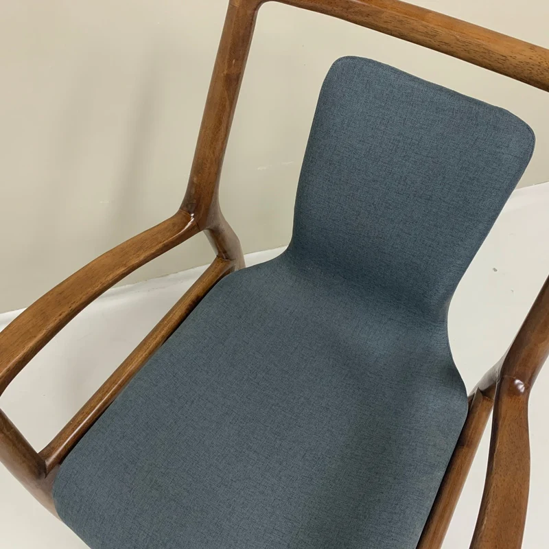 Danish Modern Ash Wood High Back Dining Chairs