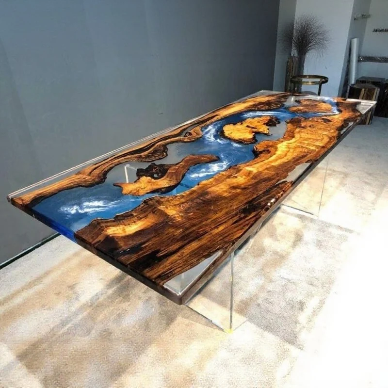 Mystic Waters Camphor Wood Resin Table